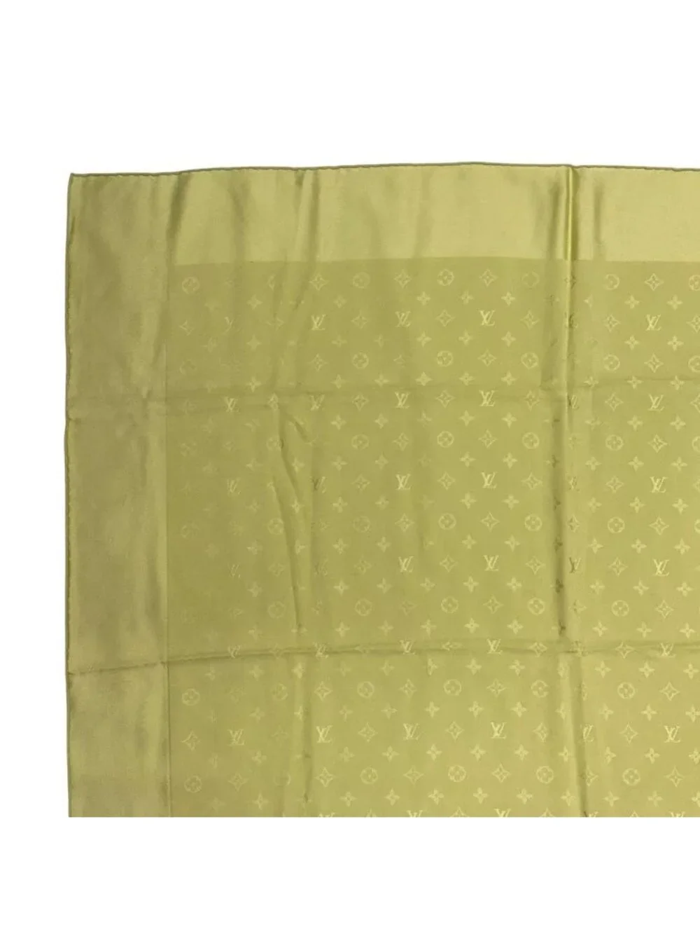 Louis Vuitton Silk Scarf Large Monogram Green
